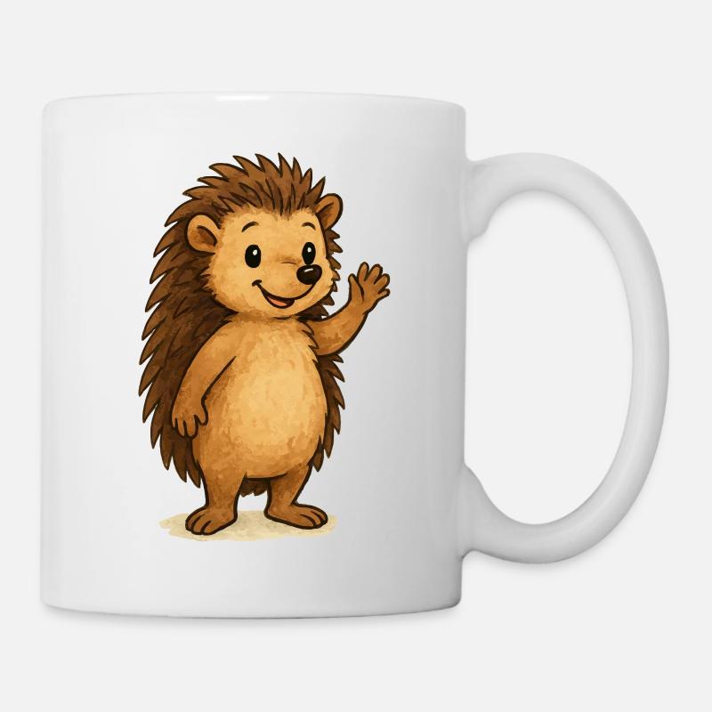 igel comic - Tasse - Weiß