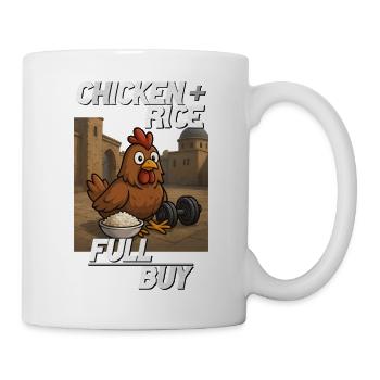 Humorous chicken and rice aspect design - Mug - white - Right