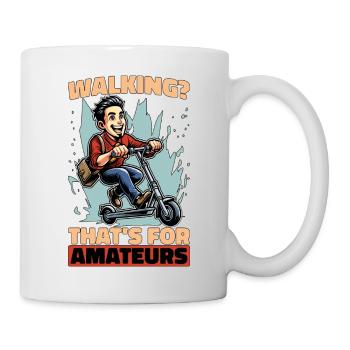 Scooter Walking That's For Amateurs Motorcycle - Mug - white - Right