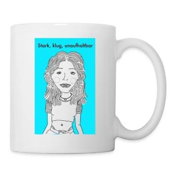 Fort, intelligent et inarrêtable - Femme - Mug blanc - blanc - Droite