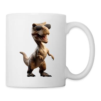 T-Rex Tyrannosaurus Rex Dino Daddy Dinosaurier - Tasse - Weiß - Rechts