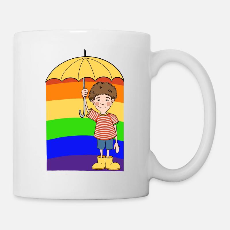 Homme arc-en-ciel - Mug blanc - blanc