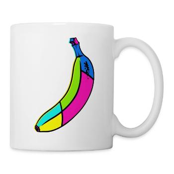 Neon Banana Pop Art Design - Mug - white - Right