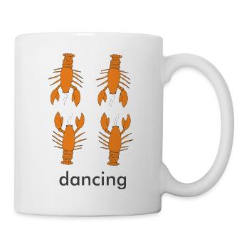 hummer_dancing - Tasse - Weiß - Rechts