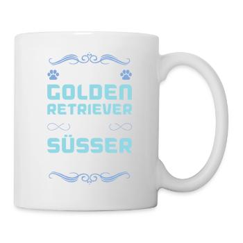 golden retriever hund spruch - Tasse - Weiß - Rechts