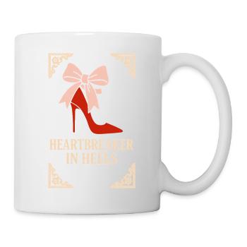 Coquette Aesthetic Bow Pattern Girly Pastel - Mug - white - Right