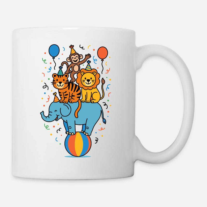 Fêtards de cirque - Mug blanc - blanc