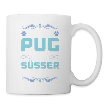 Dicton de chien carlin - Mug blanc - blanc - Droite