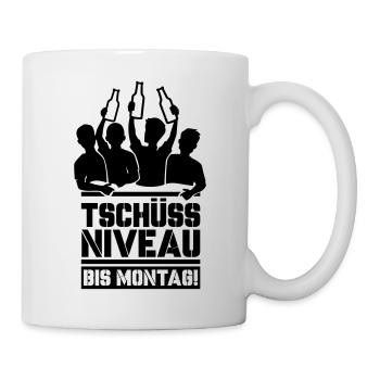 Bye bye niveau jusqu’à lundi - Mug blanc - blanc - Droite