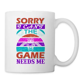 T-shirt humoristique avec groupe de métal - Mug blanc - blanc - Droite