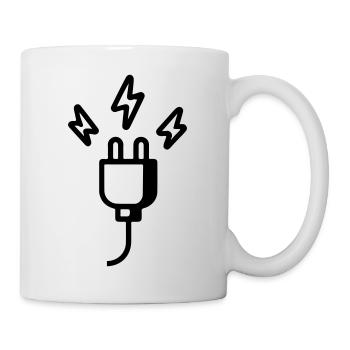Power plug symbol - Mug - white - Right