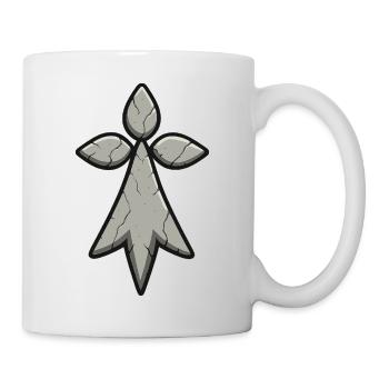Bretonischer Hermelin Stein Symbol Identität Bretagne - Tasse - Weiß - Rechts