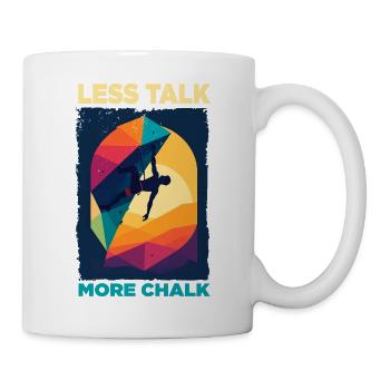 Abstrakter Kletterer mit Farbpalette - Tasse - Weiß - Rechts