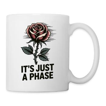 Rose vintage avec citation motivante - Mug blanc - blanc - Droite