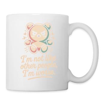 Je ne suis pas comme les autres, je suis pire Frech Gothic - Mug blanc - blanc - Droite
