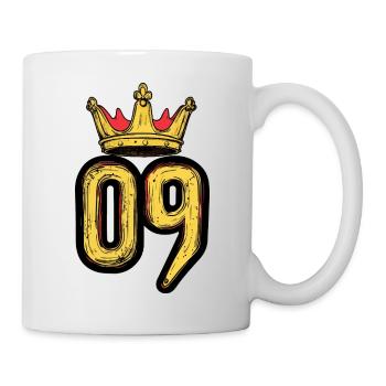 Couronne à 9 chiffres - Mug blanc - blanc - Droite