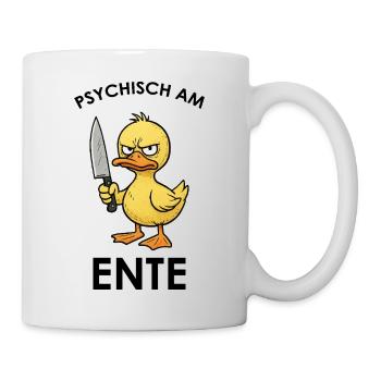 Canards en colère avec un couteau - Mug blanc - blanc - Droite