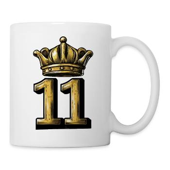Couronne numéro 11 - Mug blanc - blanc - Droite
