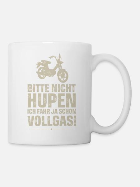 Mofa Mofafahrer - Tasse - Weiß