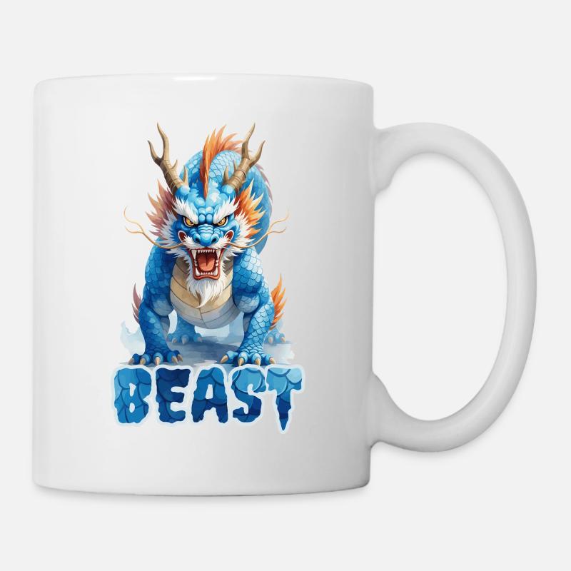 Legendärer Wächterdrache | 6Kx9K 54MP - Tasse - Weiß
