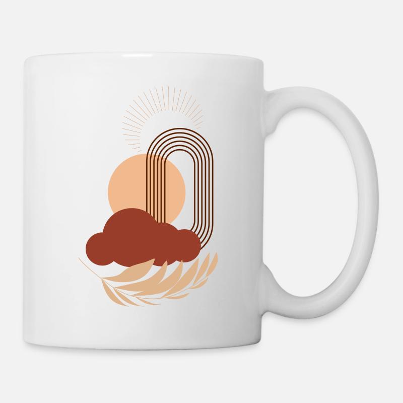 Solar circle over cloud arch - Mug - white