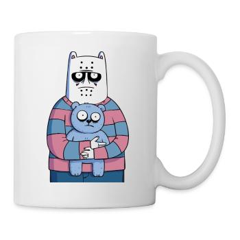 Creepy Cute Monster with Teddy | Funny Horror - Tasse - Weiß - Rechts