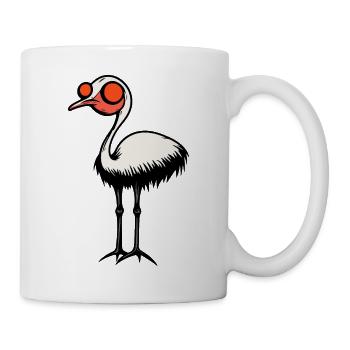 Ostrich Halloween Comic Zombie - Mug - white - Right