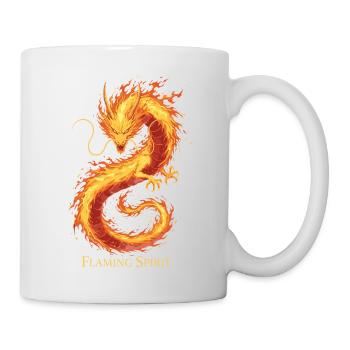 Flaming Ghost Dragon - Mug - white - Right