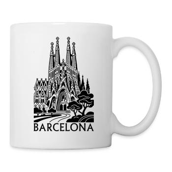 Barcelona Silhouette T-Shirt - Mug blanc - blanc - Droite