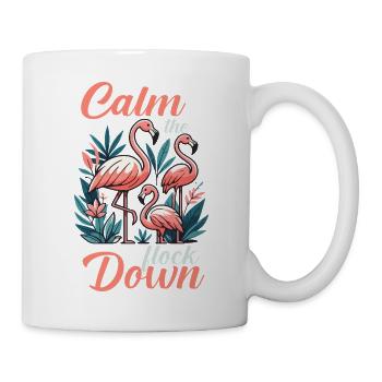 Calms the flock of flamingos - Mug - white - Right