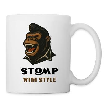 Stomp with Style – Gorilla Edition - Tasse - Weiß - Rechts