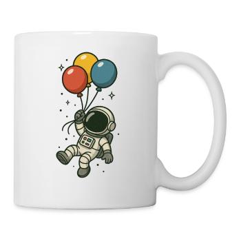 Astronaut with balloons - Mug - white - Right