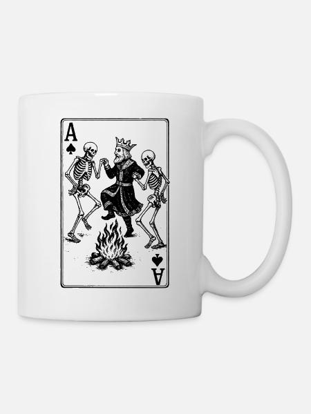 Memento Mori - Le roi et les squelettes dansent - Mug blanc - blanc