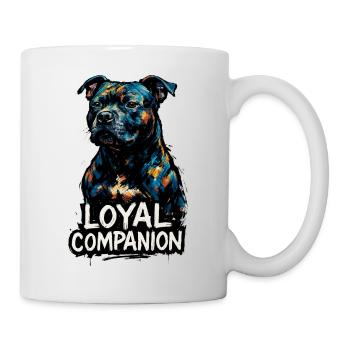 Staffordshire Bull Terrier - Loyal Companion - Mug - white - Right