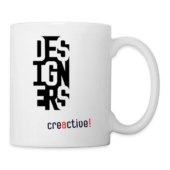 Creactive Designer – Conception typographique créative - Mug blanc - blanc - Droite