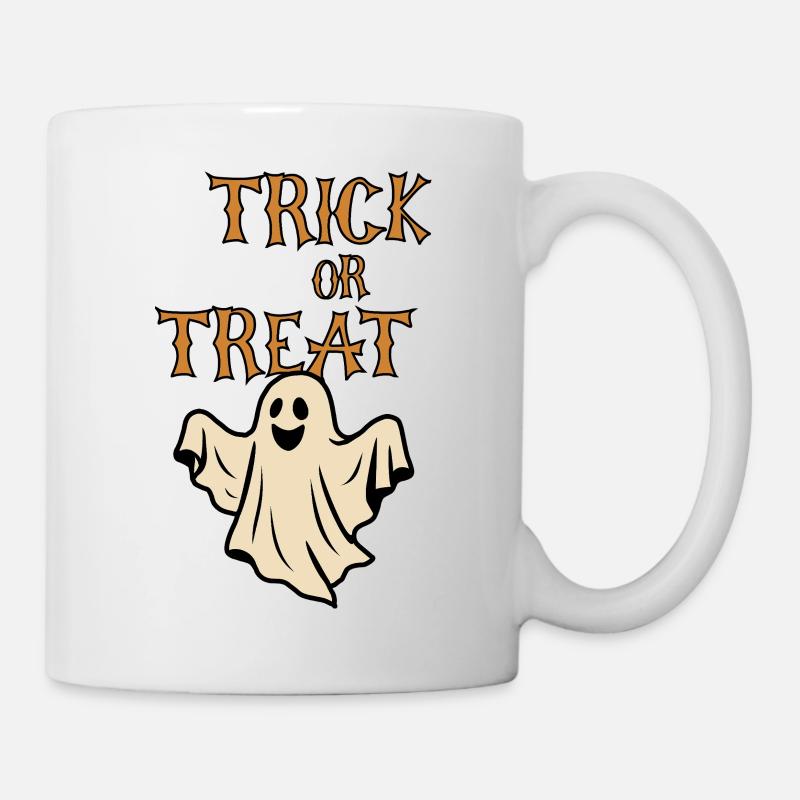 Trick or Treat Ghosts Halloween Retro - Mug - white