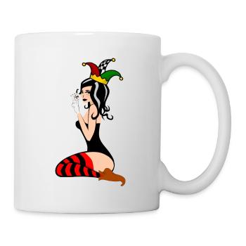 Joker-Frau - Tasse - Weiß - Rechts