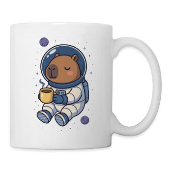 Capybara Astronaut – Coffee in Space ☕🪐 - Mug - white - Right