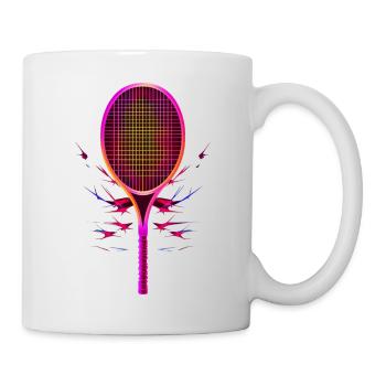 Tennis Racket Steamwave - Mug - white - Right
