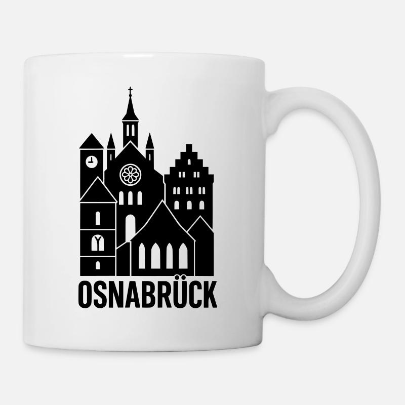Osnabrück Silhouette - Tasse - Weiß