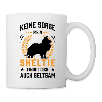 Sheltie Weird Shetland Sheepdog - Mug - white - Right