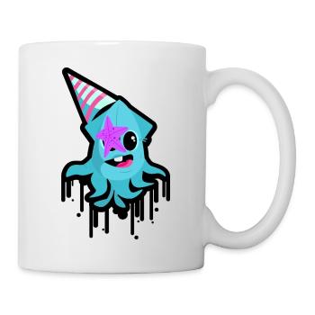 Wilder Oktopus - Tasse - Weiß - Rechts
