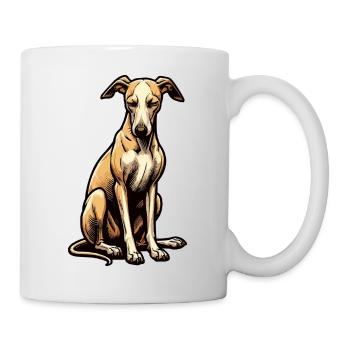 Whippet Greyhound Whippets Propriétaire de lévrier - Mug blanc - blanc - Droite
