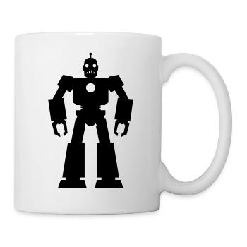 Roboter – KI Technik Sci-Fi Nerd Design - Tasse - Weiß - Rechts
