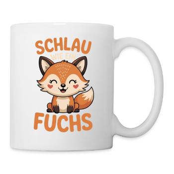 Schlau Wie Ein Fuchs Humor - Tasse - Weiß - Rechts