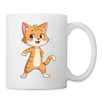 Chat Enfants - Mug blanc - blanc - Droite