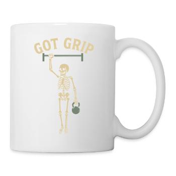 Got Grip Calisthenics Fitness Gym Training Workout - Mug - white - Right