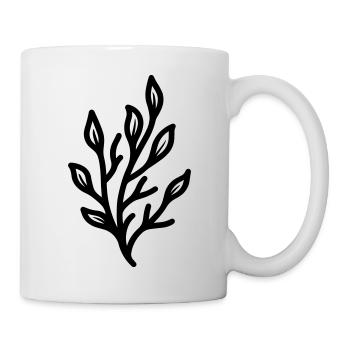 Alge - Tasse - Weiß - Rechts