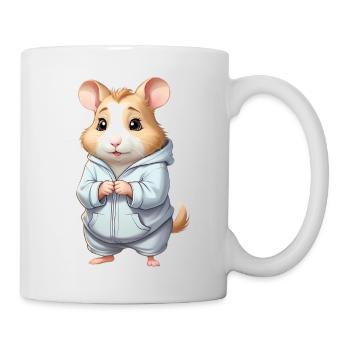 Cuddly Hero Hamster Pullover Hoodie - Mug - white - Right