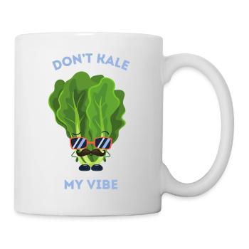Don’t Kale My Vibe Funny Veggie Pun - Mug blanc - blanc - Droite